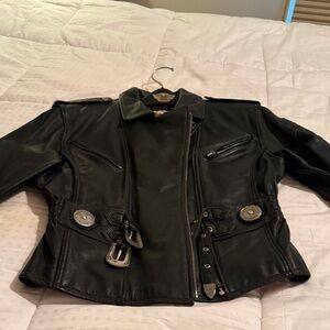 Harley-Davidson Black Leather Biker Jacket